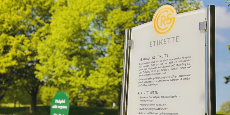 Etikette im Golfclub Rhein-Sieg